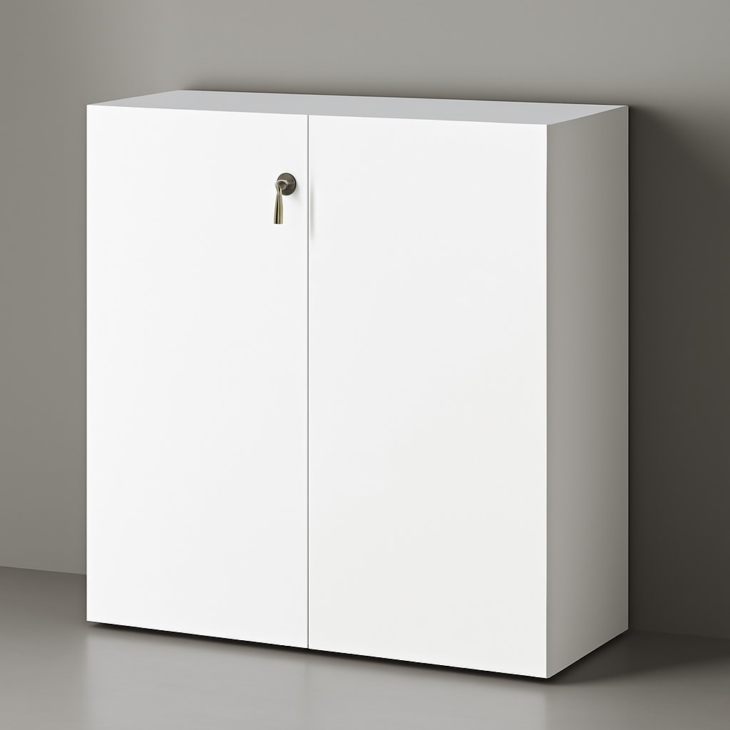 Mueble de Guardado con Puertas y Llave - Blanco